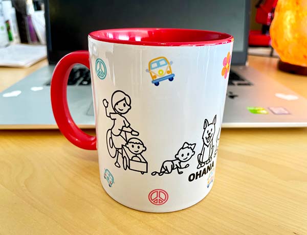 Create a personalised mug for your son or partner online