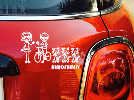 Family stickers for cars