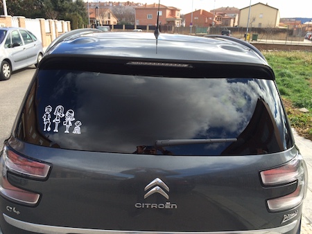 Vinyl stickers for cars can be put on window or paint